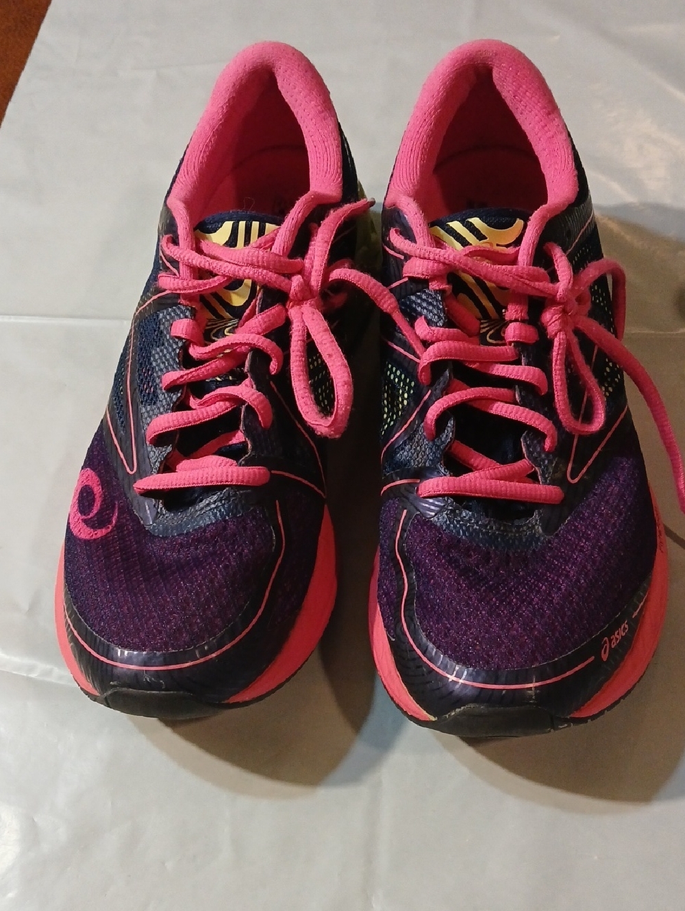 Asics Purple and Hot Pink Women's Running Sneakers